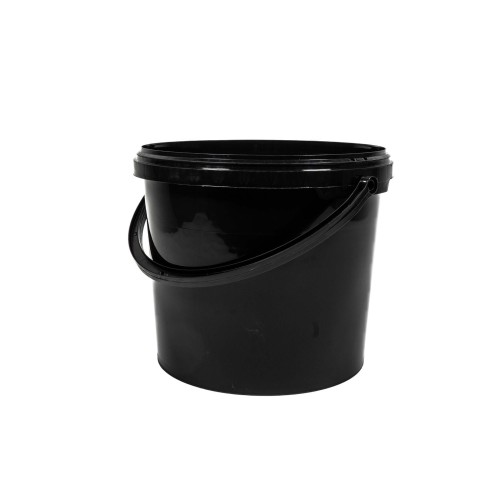 Czarne pojemniki z pokrywkami do przechowywania 5l 30 szt. Finixa