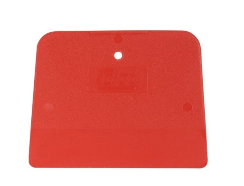Szpachelka plastikowa Colad czerwona giętka 120 x 90 mm, 100 szt.